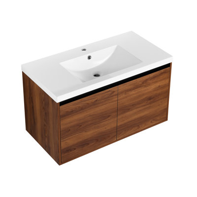 Meuble-lavabo de salle de bain avec résine
