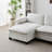 4-Seat Sectional Sofa With 2 Ottomans-2035293723