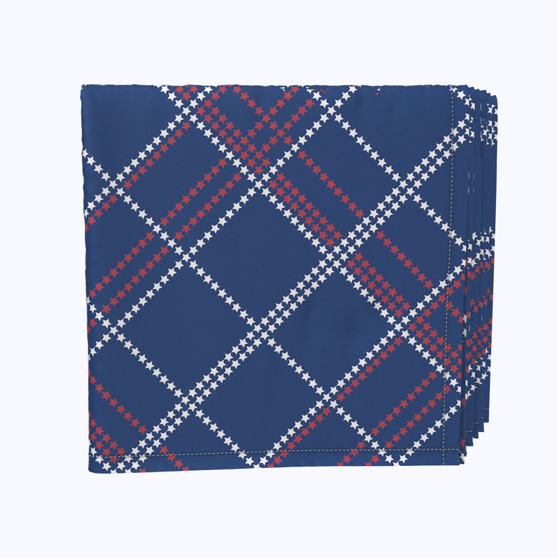 Polyester Plaid Square Napkin