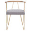 Chaise avec accoudoirs en coton Krissy