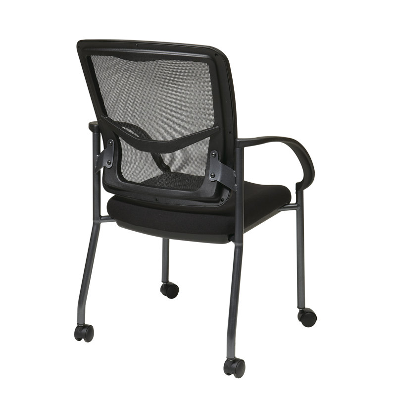 Chaise de salle d'attente en tissu avec structure en métal Nathinal