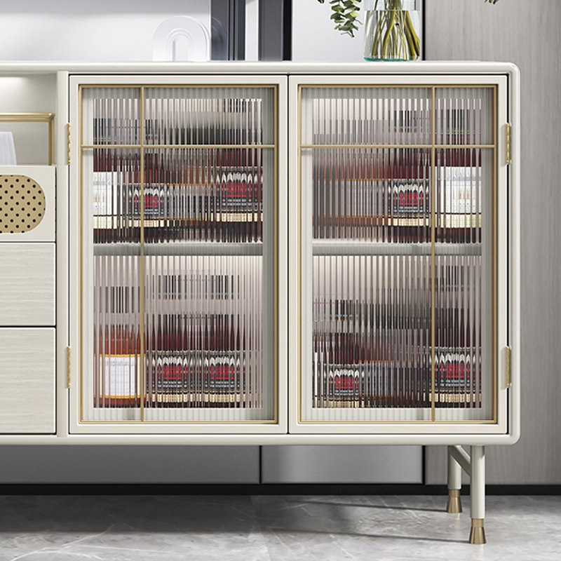 Light Luxury Style Simple Storage Cabinet, 33.46" H x 31.5" W x 15.75" D