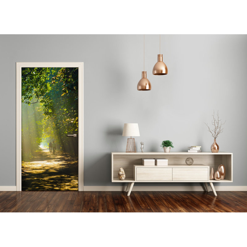 Way In Forest Door Decal