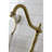 Kingston Brass English Country Two-Handle 3-Hole Deck Mount Bridge Kitchen Faucet with Brass Side Sprayer-58848590