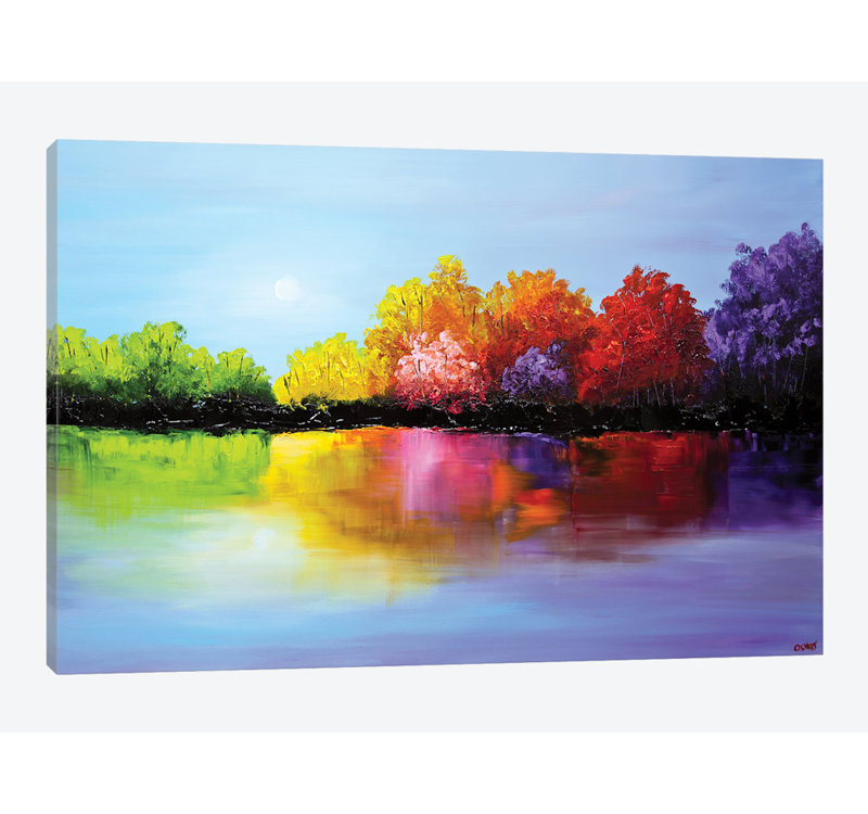«Swiger Heaven», reproduction sur toile, H 26 po x l 40 po x P 1,5 po, Toile tendue, Pas de tapis
