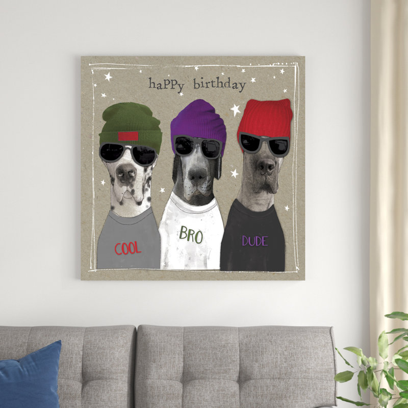 Fancypants Cool Dogs IX, H 36 po x l 36 po x P 1,25 po