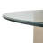 Malibu Crest Round Glass Top Dining Table