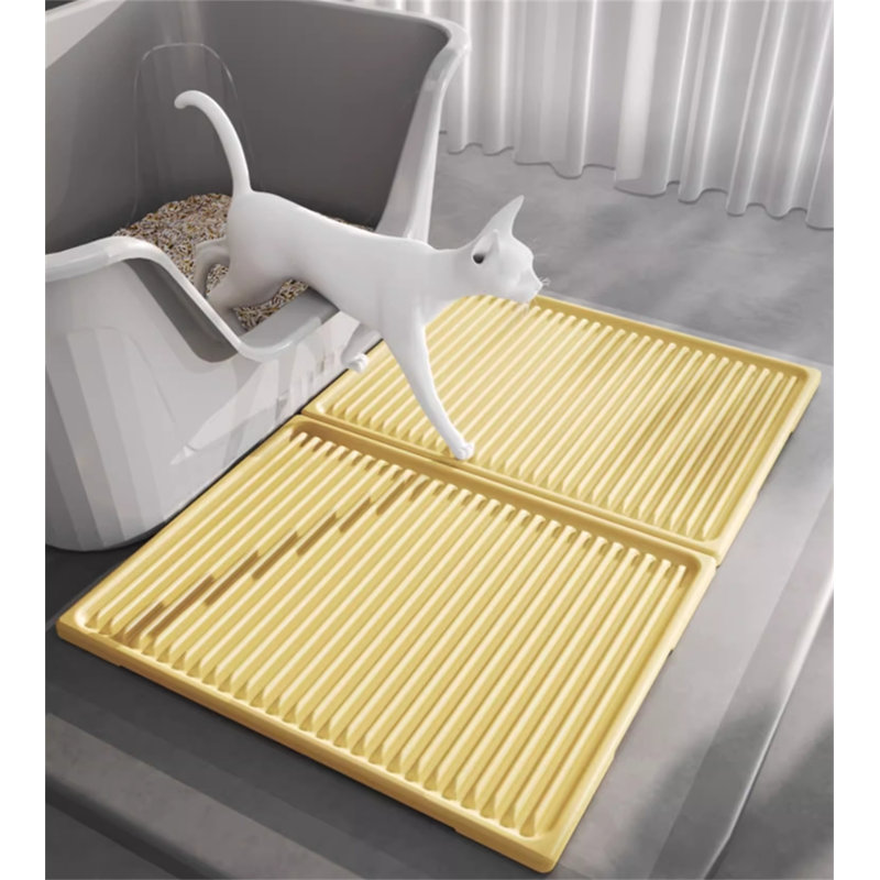 Tapis pour litière pour chat, panneau dur