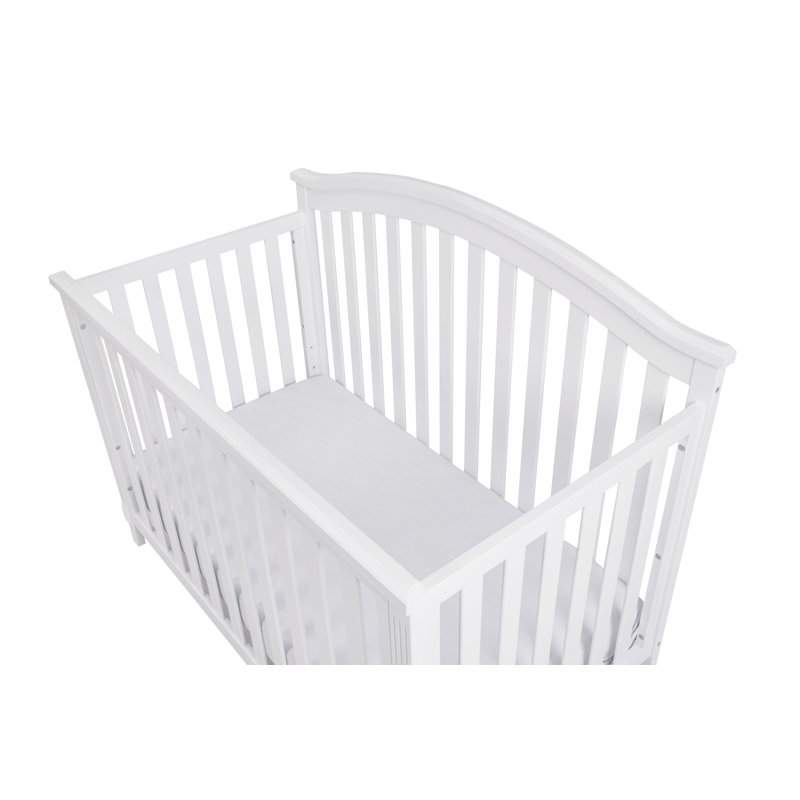 White Pine 4-in-1 Convertible Crib with Guardrail