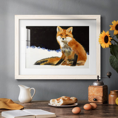 Renard encadré sur toile