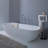 69" x 29.5" Solid Surface Stone Resin Freestanding Soaking Bathtub-698460751