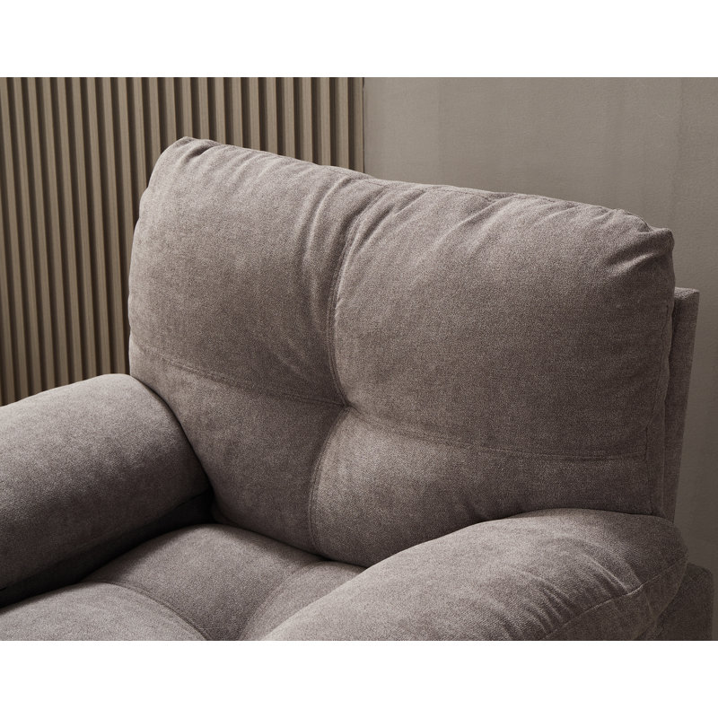 Markan Upholstered Armchair, Light Gray