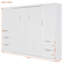 Grand lit escamotable mural avec placard-991827130