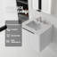 Meuble-lavabo flottant 24 po avec lavabo, porte à fermeture douce, comptoir et dosseret en granite blanc cultivé de 0,6 po-42455552-42455579-42455581