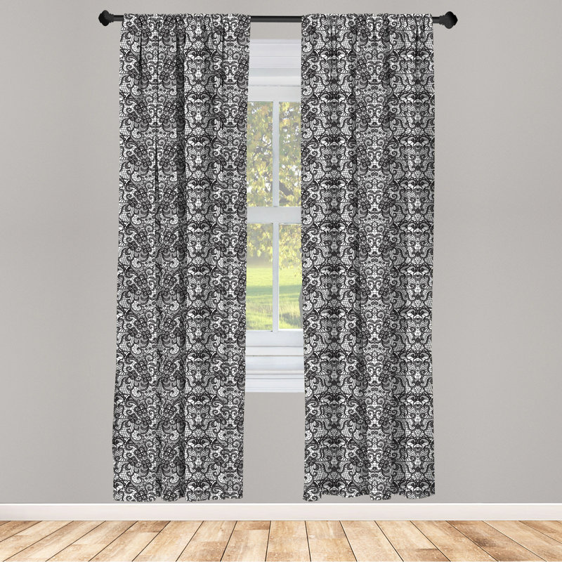 Semi-Sheer Rod Pocket Curtain Panels, 28" x 84"