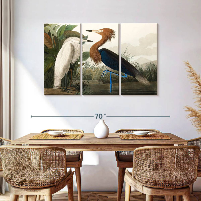 Purple Heron, 36" H x 57" W