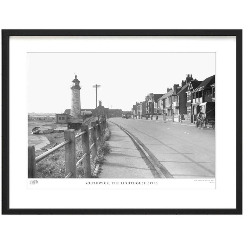 Southwick, The Lighthouse C1950 by Francis Frith - Single Picture Frame Print, 45cm H x 60cm W x 2.3cm D