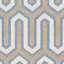 Tapis bleu marine / gris en laine touffeté à la main Ellicott Ellicott-952132845