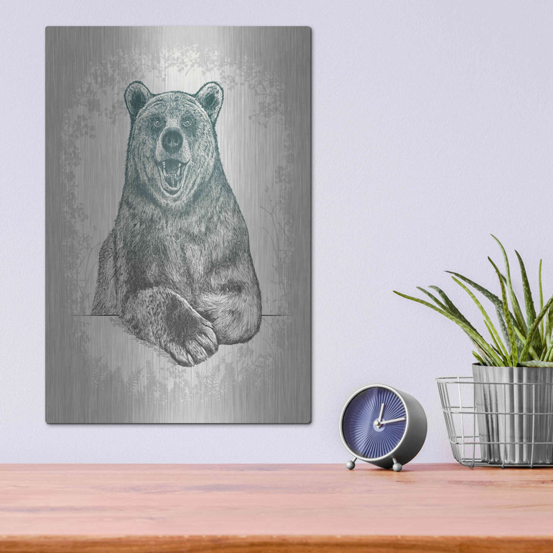 «Laughing Bear Gravure» par Rachel Caldwell, H 16 po x l 12 po