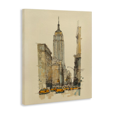 Toile de contour NY City Lines, design par Svetlana Aleynikova