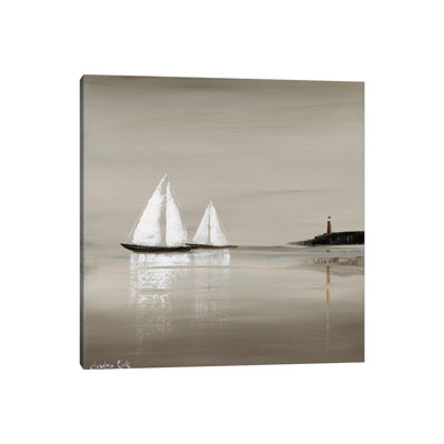 Sailing Grey I by Andrea Cook - Wrapped Canvas Painting