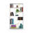 Furnish Home Store Wood Frame Etagere Open Back 6 Shelves Bookcase Industrial Bookshelf for Office and Living Rooms Modern Bookcases Large Bookshelf Organizer-1377380135