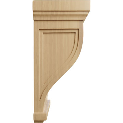 6 1/2"W x 6 1/2"D x 14"H Charleston Mission Corbel, Cherry (2-Pack)