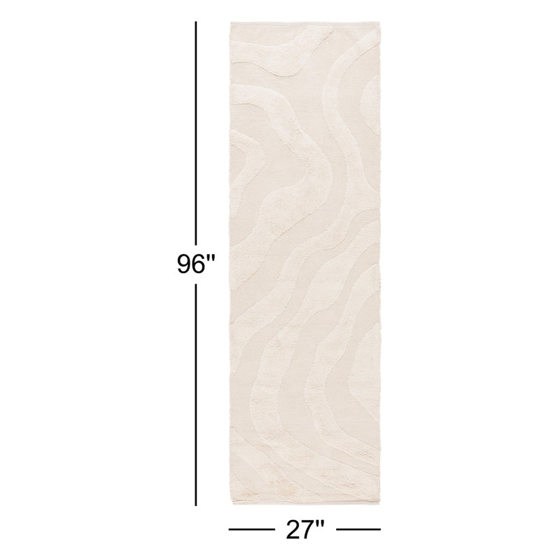 Mozie Washable Abstract Indoor Rug, Runner 2'3" x 8'