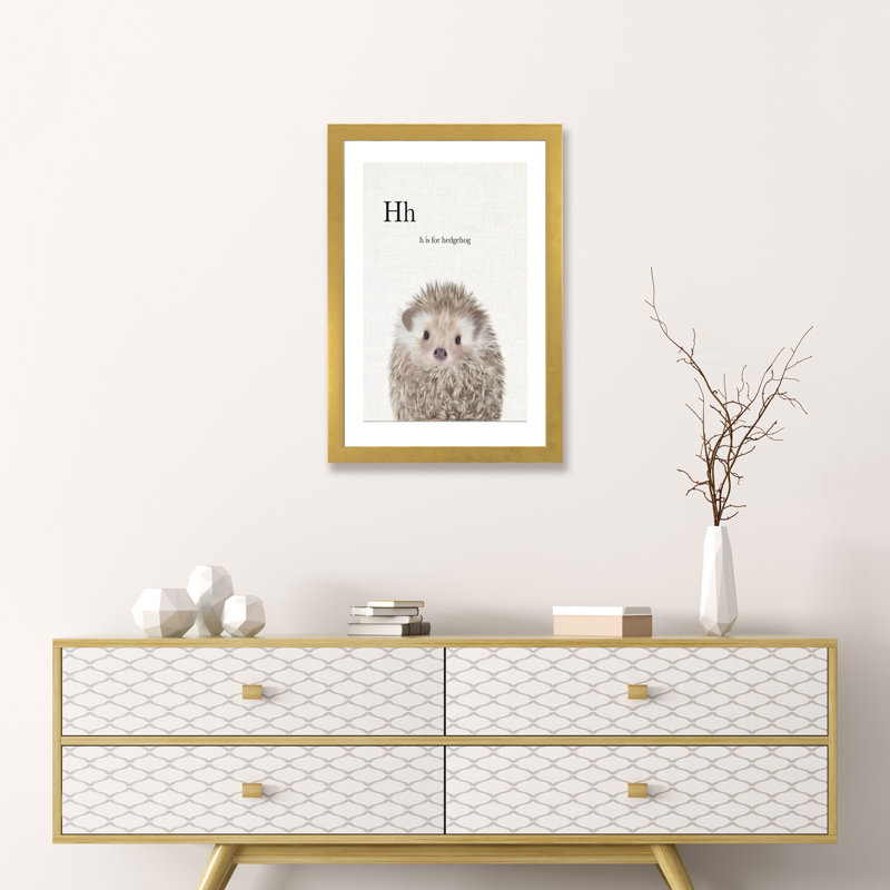Education, 32" H x 24" W x 1" D, Gold Framed Fine Art Paper