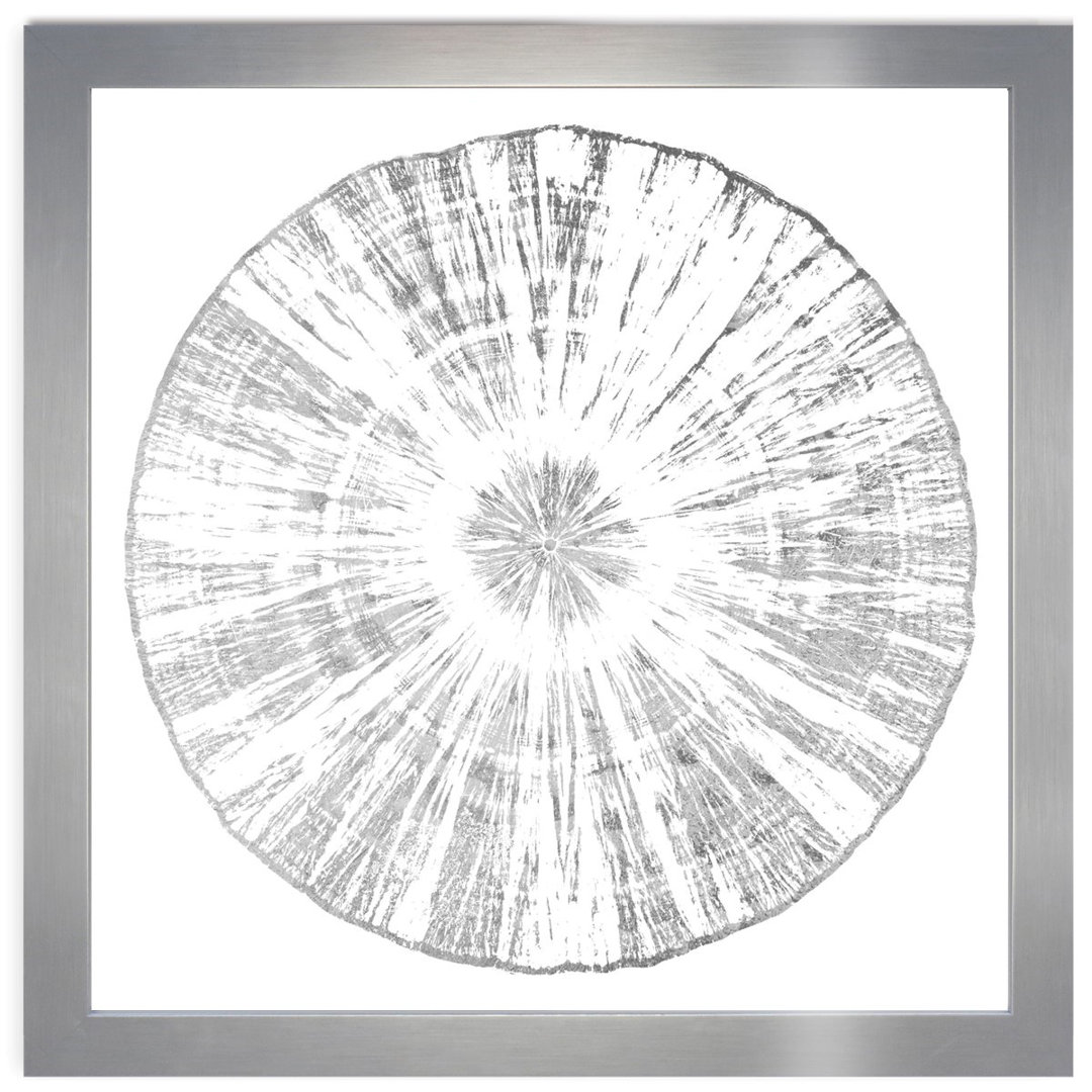 Cuore Legno Silver by Oliver Gal - Painting Print on Paper Union Rustic 