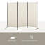 Paravent 6 panneaux à 3 panneaux pour la maison, beige