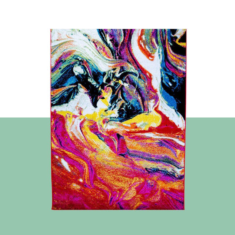 Olgethorpe Abstract Indoor Rug, Rectangle 7'10" x 10'2"
