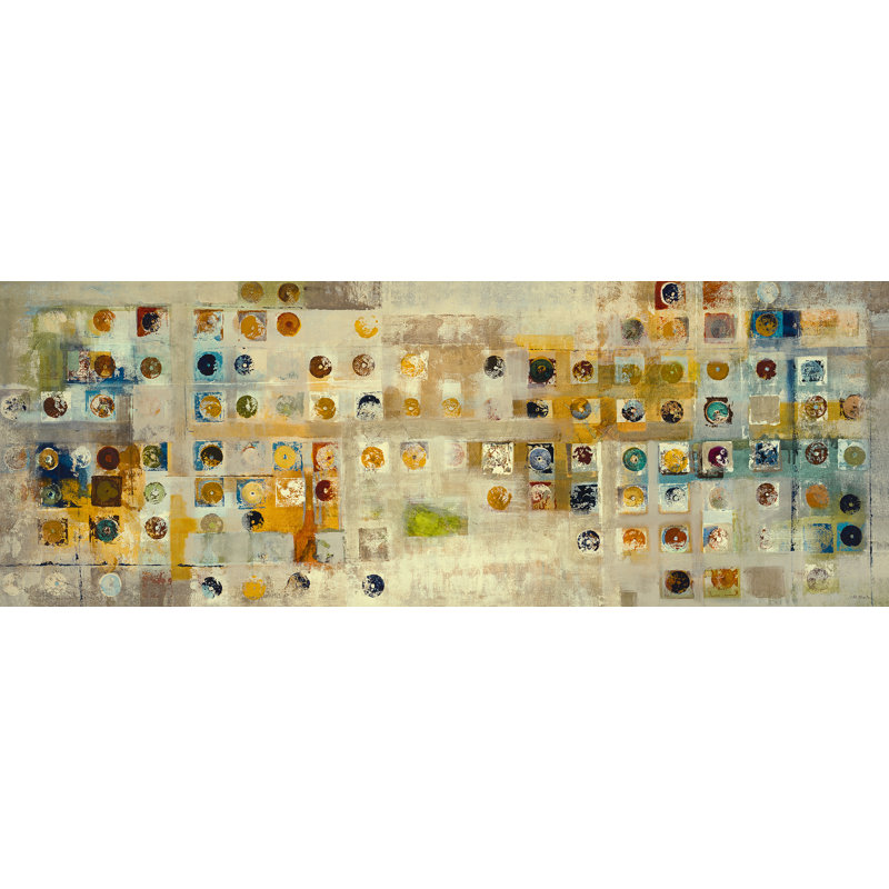 Continuum V Print, Hand Embellishment Texture, 30" H x 82" W x 1.5" D