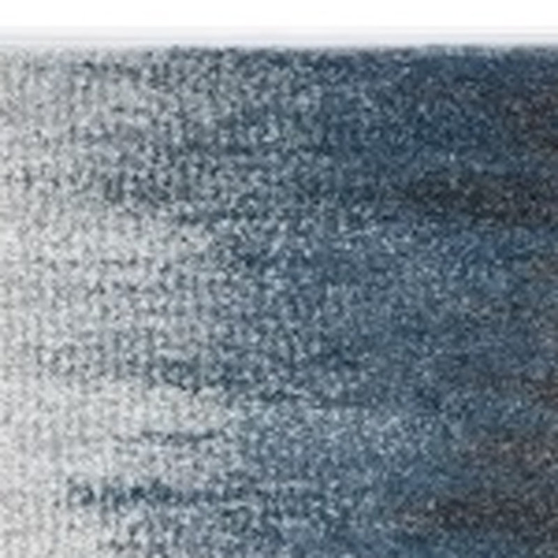 Tapis ivoire / bleu dégradé tissé à la machine 7 pi 10 po x 10 pi 10 po Ombre