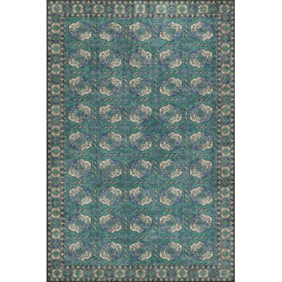 Tapis vert / bleu Lucien