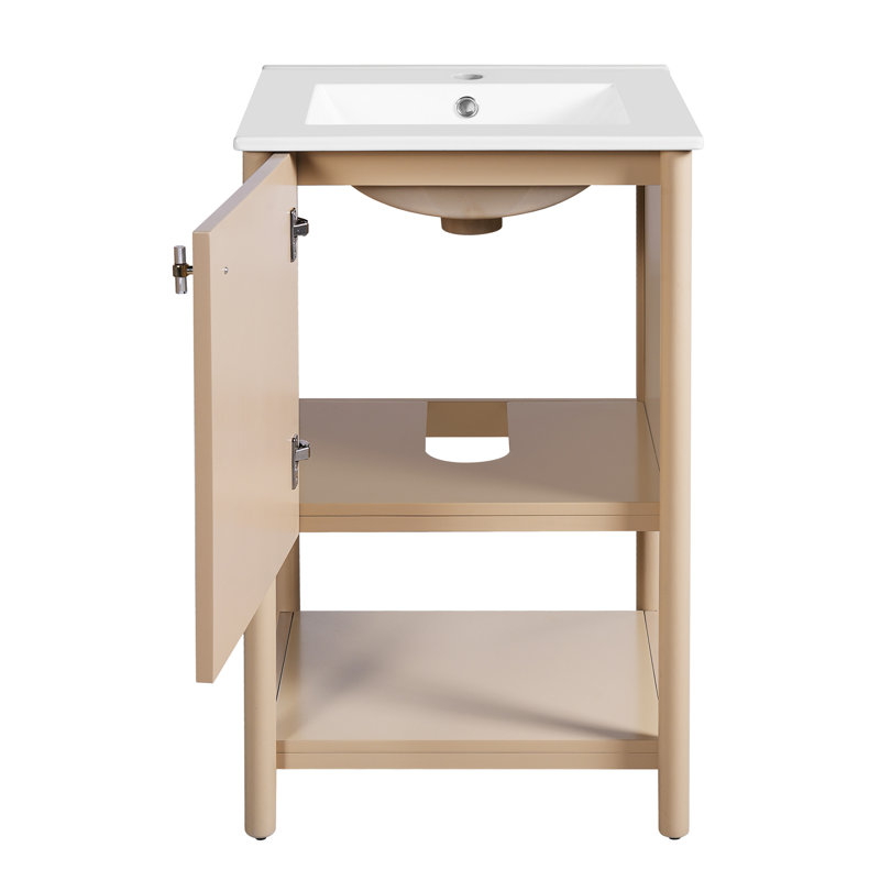Meuble-lavabo de 20 pouces avec lavabo en céramique