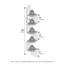 Rodrich 5 Piece Corner Floating Shelf-1972683761