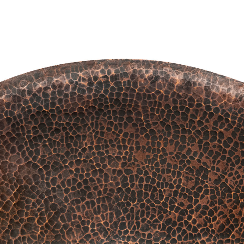 20" Oval Hand Forged Old World Copper Vessel Sink