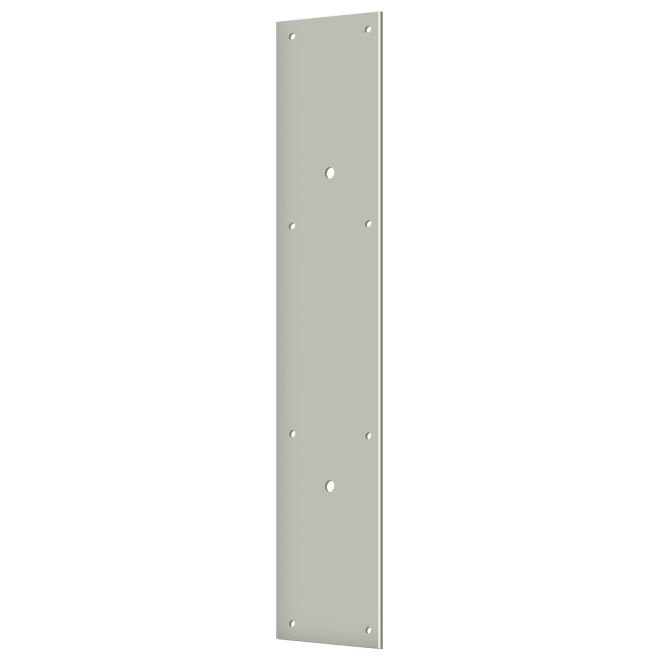 Deltana PPH3520U15 Push Plate 20" for 10" Door Pull in Brushed Nickel, Brushed Nickel