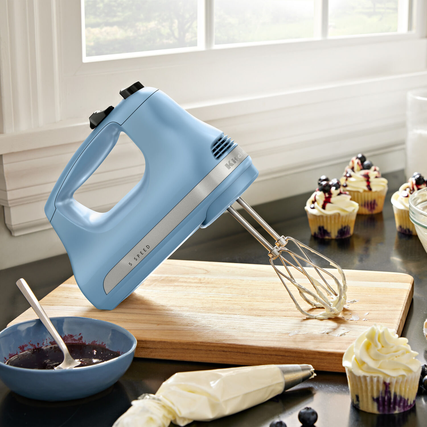 KitchenAid® 5-Speed Ultra Power™ Hand Mixer, Blue