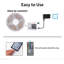 Lumières à DEL pour chambre à coucher 50 pi (1 rouleau), lumières à DEL RVB à changement de couleur avec télécommande à 60 touches et contrôle des applications, lumières à DEL de synchro de musique pour la cuisine