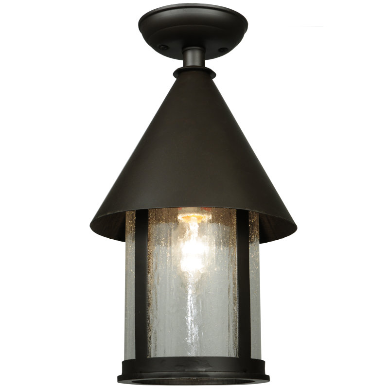 Keebler Glass Semi Flush Mount