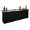Table de bar pliante rectangulaire d'extérieur Dejoode, 207 cm de largeur, avec rangement