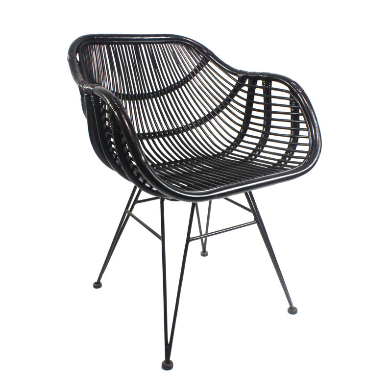 Chantilly 46cm H Side Chair in Black, Black