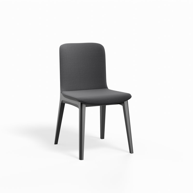 Aura Chair with Originale Base, Charcoal Linen