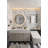 Kingston Brass Aurora 24-Inch Round LED Bathroom Mirror, Front and Back Light, Dimmable Touch Sensor Lighted Mirror-126353374