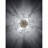 Gold Flush Mount Ceiling Light with Glass Petal Design