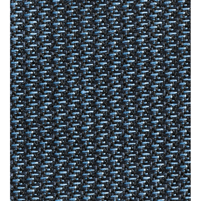 Chaise de dessinateur , Fixe, Tweed bleu