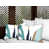 Turquoise/Navy Blue/Beige