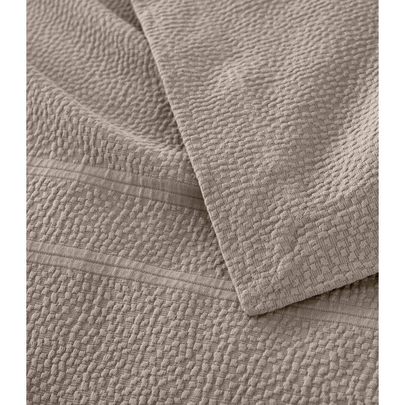 Couvre-lit 100% coton Montauk, Couvre-lit très grand, Platine